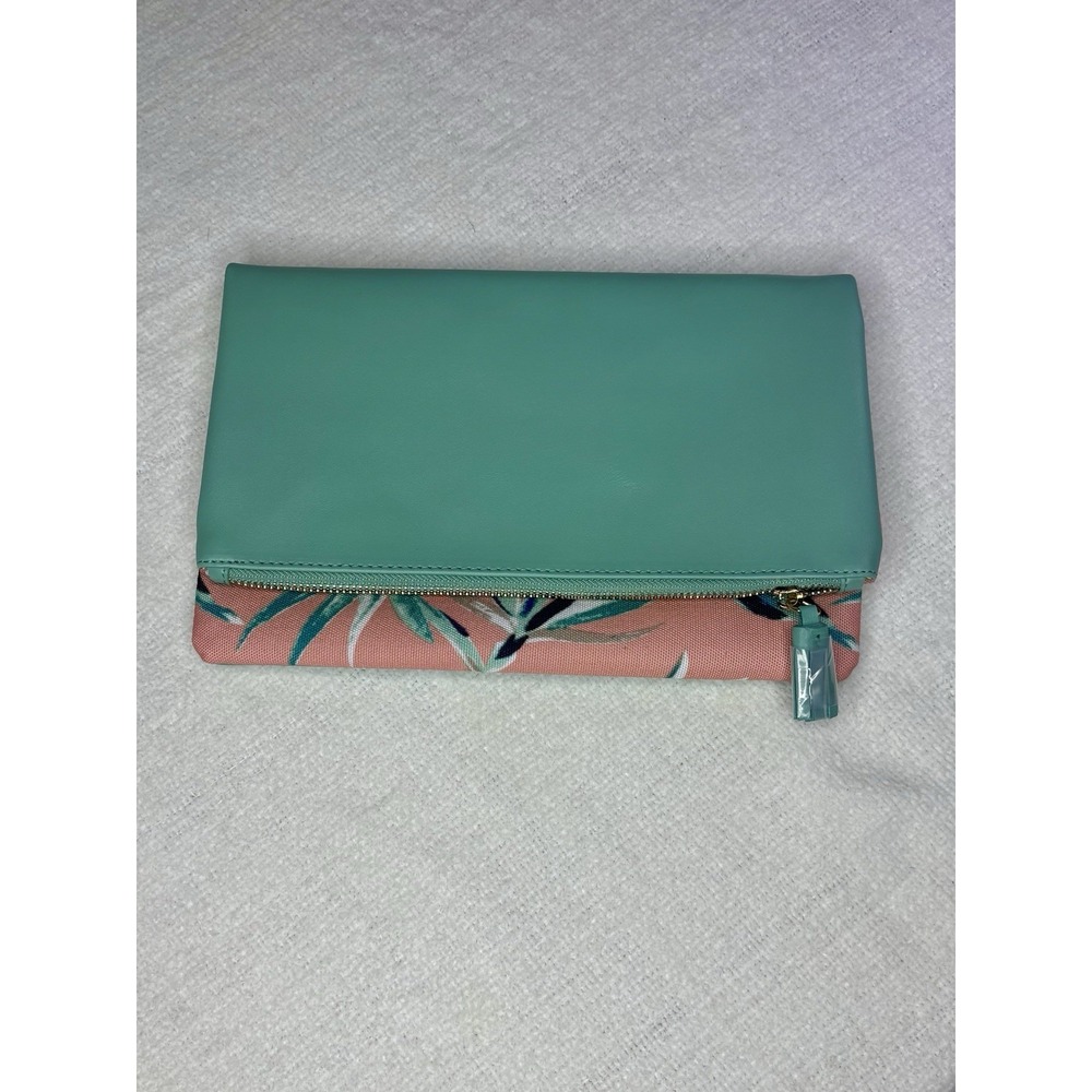 Rachel Pally Reversible Clutch Peach, Turquoise, Blue Green Bag